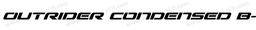 Outrider Condensed B字体转换